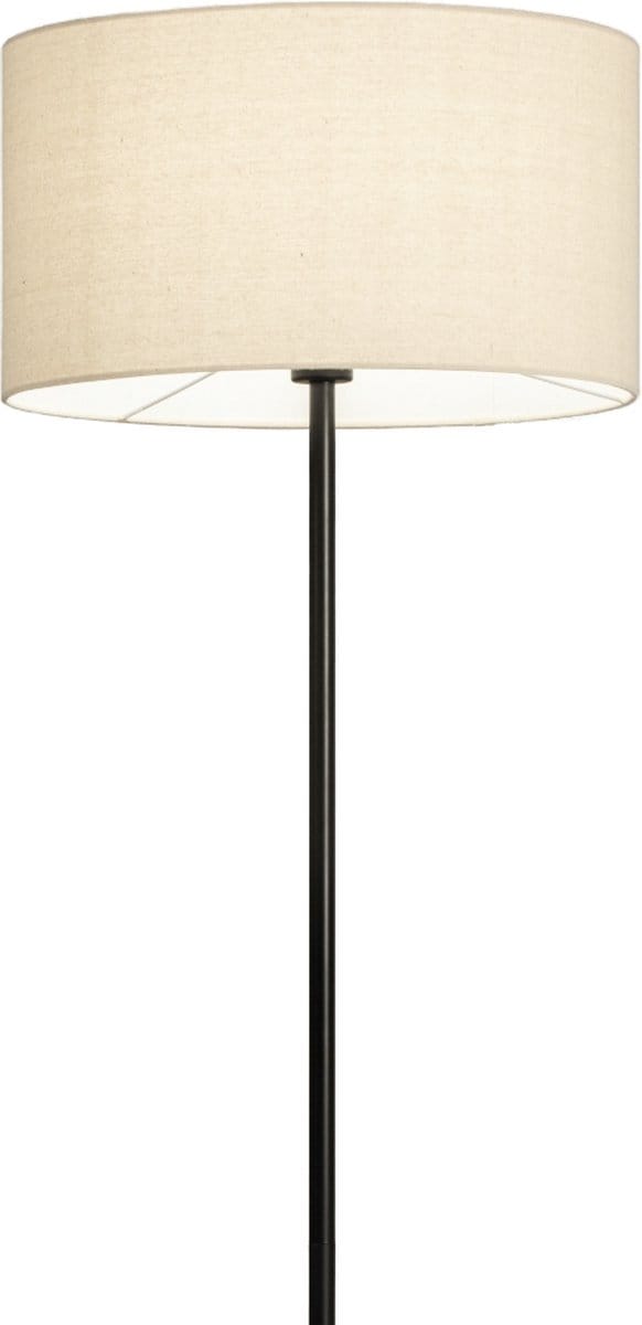 Lumidora Vloerlamp 31269 - REGINA - E27 - Zwart - Beige - Metaal - ⌀ 45 cm