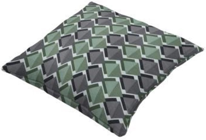 Sierkussen met paspel 50x50 Siem green