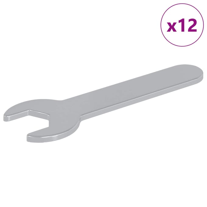 vidaXL Schroefsleutel 12 pcs Zilver 13 mm IJzer