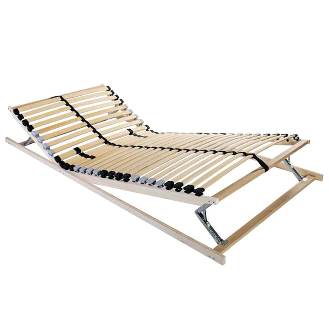 vidaXL - Lamelbodem - Bruin - 70 - x - 190 - cm - Massief - beukenhout