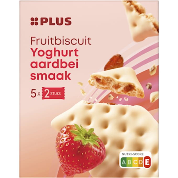 Fruitbiscuit yoghurt aardbei