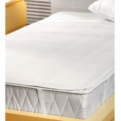 GGM Gastro (12 Stück) Fix - Molton Spannauflage - 400g/m² - 100x200cm - Natur Wit