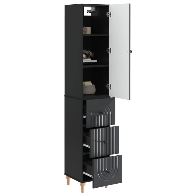 vidaXL - Kast - Set - 2 - st - Bewerkt - hout