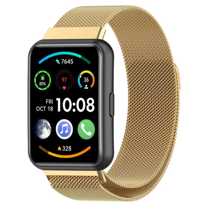 imoshion Milanees magnetisch bandje voor de Huawei Watch Fit 2 - Goud