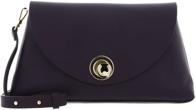 COCCINELLE Leren schoudertas Nikla Handbag Double Grainy Leather Prune / Ribes donkerpaars