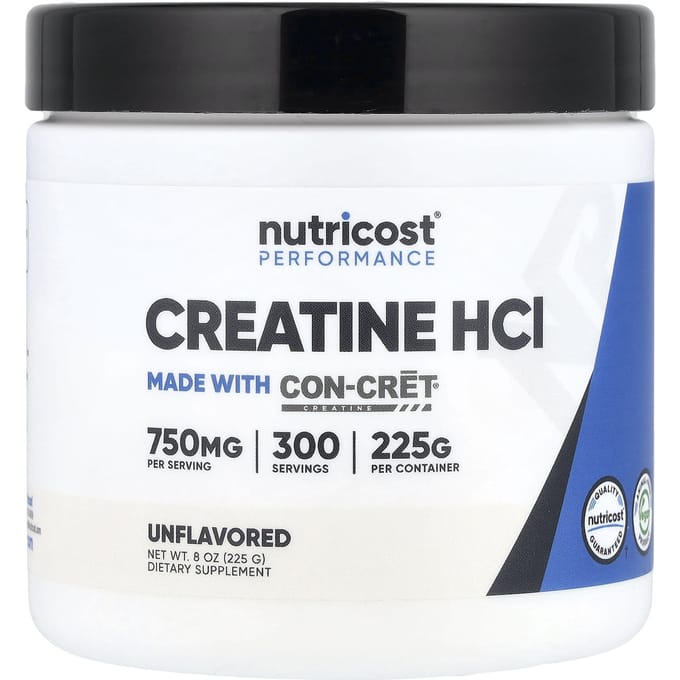 Nutricost, Creatine, Ongezoet, 8 oz (225 gr)
