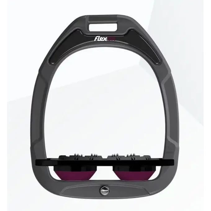 Ultra Grip Platte Klemmen Antraciet/Zwart/Pruim Flex-On Green Composite