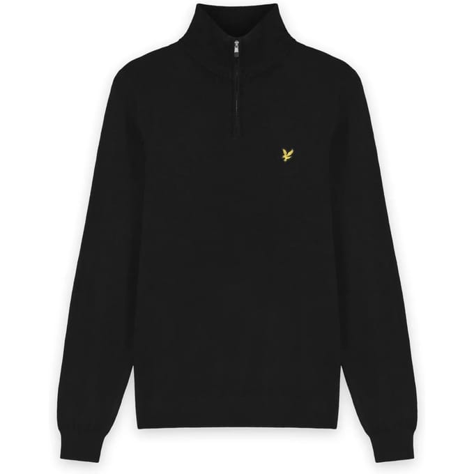 Merinowollen pullover 1/4 rits Lyle & Scott