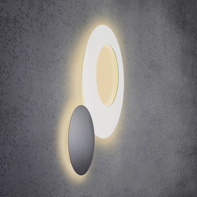 Escale Blade Open LED wandlamp, wit, Ø 79 cm