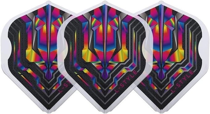 Champagne Flight Dart Flights - Clear Rainbow