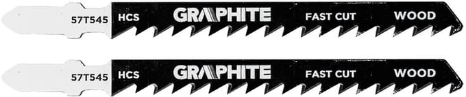 Graphite - Figuurzaagblad - 6 TPI - HCS - T-Greep - 100 mm