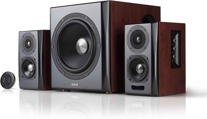 2.1 Bluetooth Hifi Boxenset met Subwoofer en Houten Afwerking