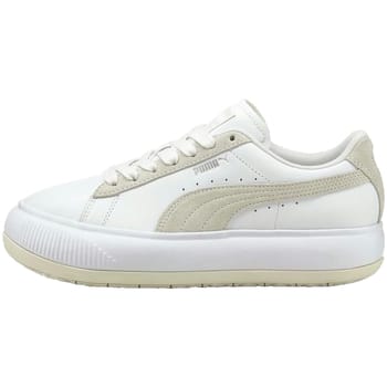 Lage damesschoen suede Mayu Mix wit/marshmallow