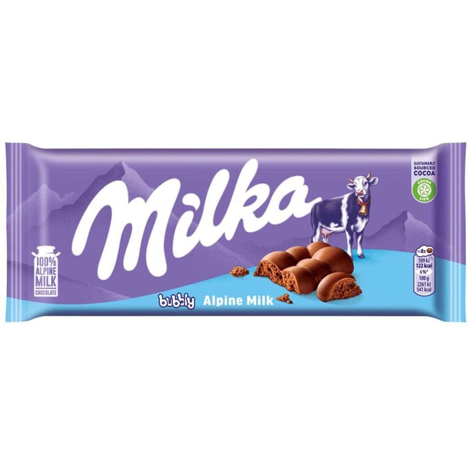 Milka Chocolat au Lait Bubbly 90 g