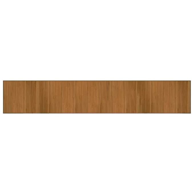 vidaXL - Vloerkleed - rechthoekig - 70x400 - cm - bamboe - bruin