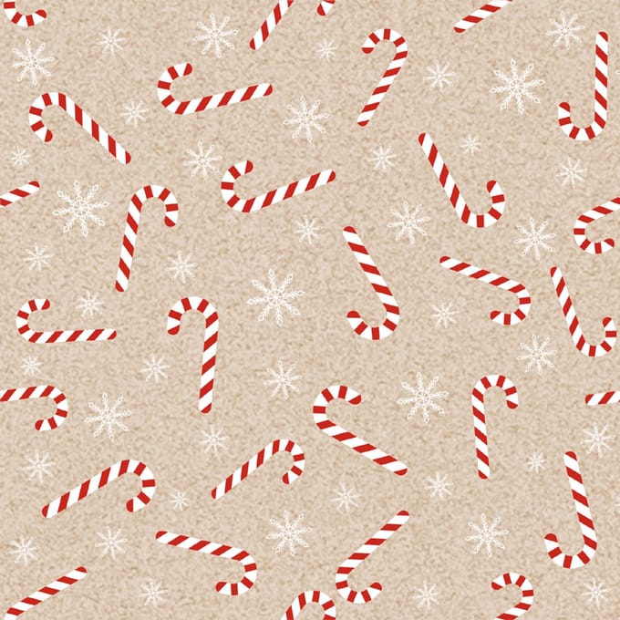 Servetten met kerststokjesmotief