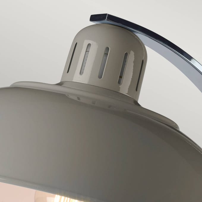 Elstead Lighting LED Tafellamp Franklin | 1X E27 Max 60W | Tarpaulin Grey