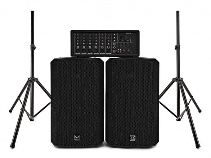 SubZero SZPA-612 250W 12 PA-systeem met Standaards