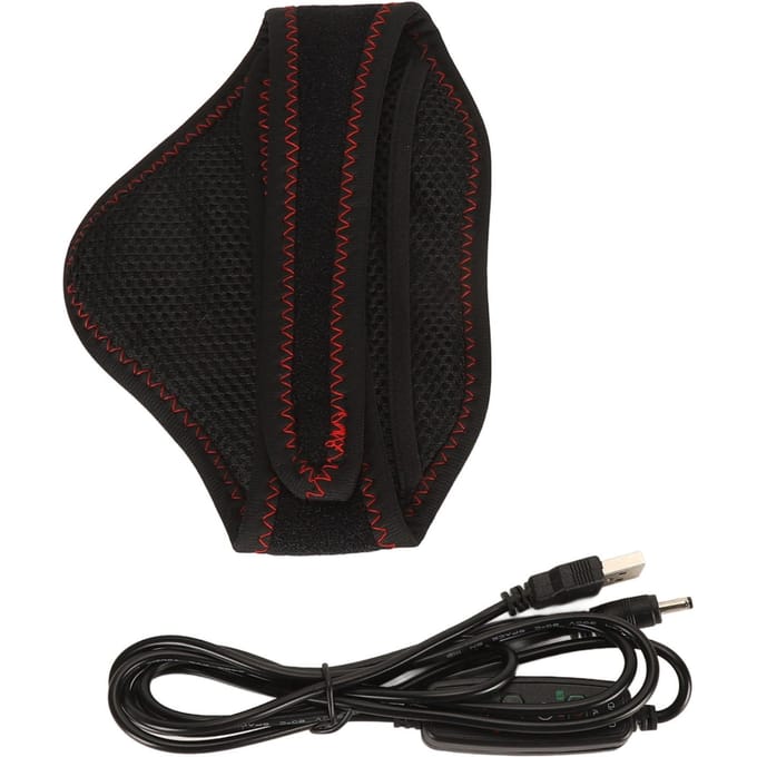 Minerve Chauffante Chauffage Uniforme 3 Vitesses Interface USB Chauffe-Cou Chauffant pour Hommes Femmes Senior black