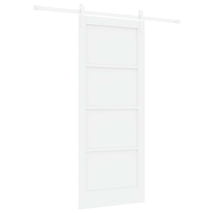 vidaXL - Schuifdeur - ORKDAL - 83 - x - 202 - cm - Massief - grenenhout - Wit