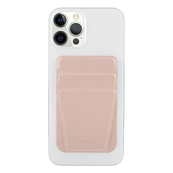 UNIQ - Lyft - magnetische snap-on standaard en kaarthouder roze/roze