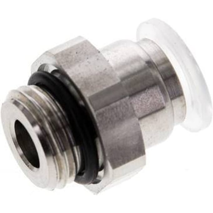 8mm x G1/4'' PA/RVS Insteekfitting Buitendraad EPDM