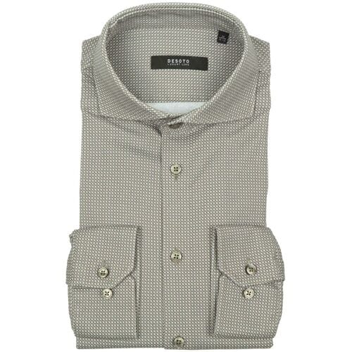 Desoto Luxury Overhemd Stitch Design Jersey Khaki / male