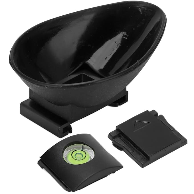 Camera Oculair Oogschelp Zoeker Beschermer voor EOS 760D 750D Camera met Flitsschoen Afdekking black