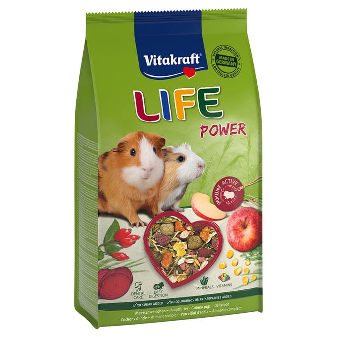 Voordeelpakket: 5x 600g Vitakraft Life Power volledig caviavoer