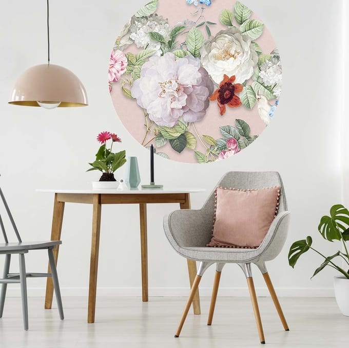 INGK - Floral Utopia Behang - Sweet Rosa Pink