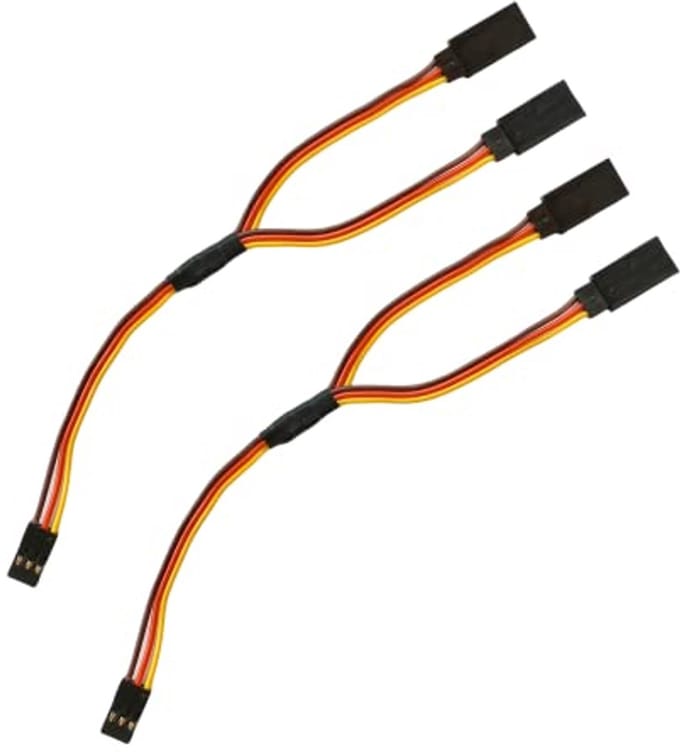 2 x Servo Y Verlengkabel 15 cm - Y-kabel Verdeler voor RC Servo's