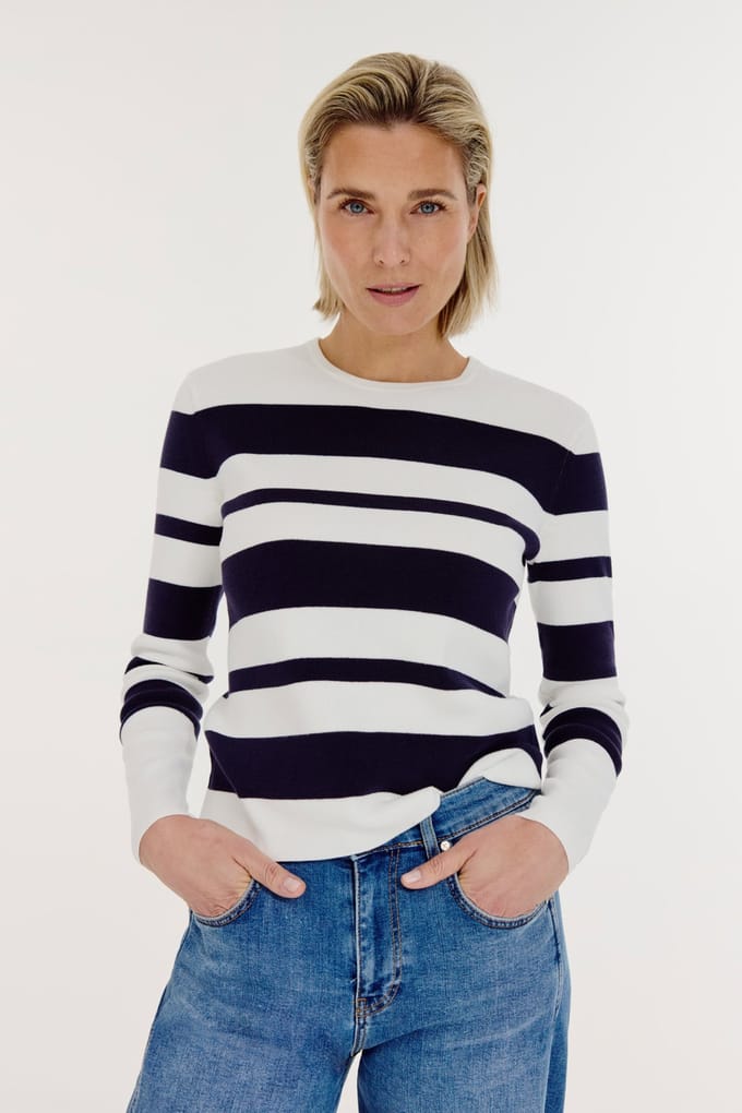 Josephine & Co Breanne Sweater Navy Maat: S | Sweaters Outlet | Dames | Blauw