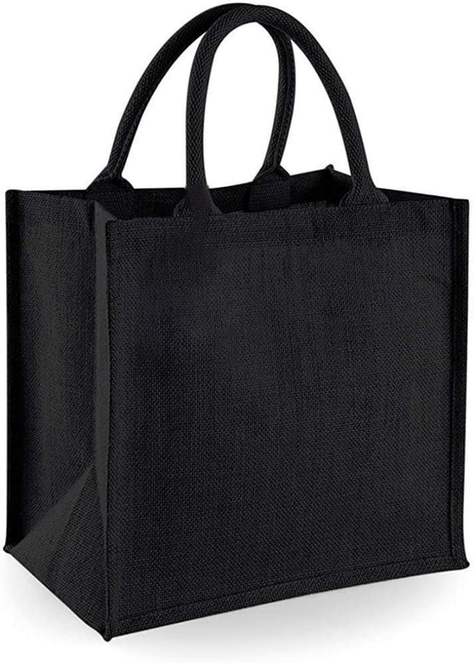 Mini Tote Tas van Gelamineerde Jute - Handig en Duurzaam - 14 Liter - Pack van 2