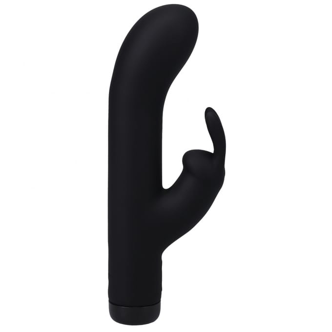 Doc Johnson - Silicone Rabbit Vibrator - Zwart