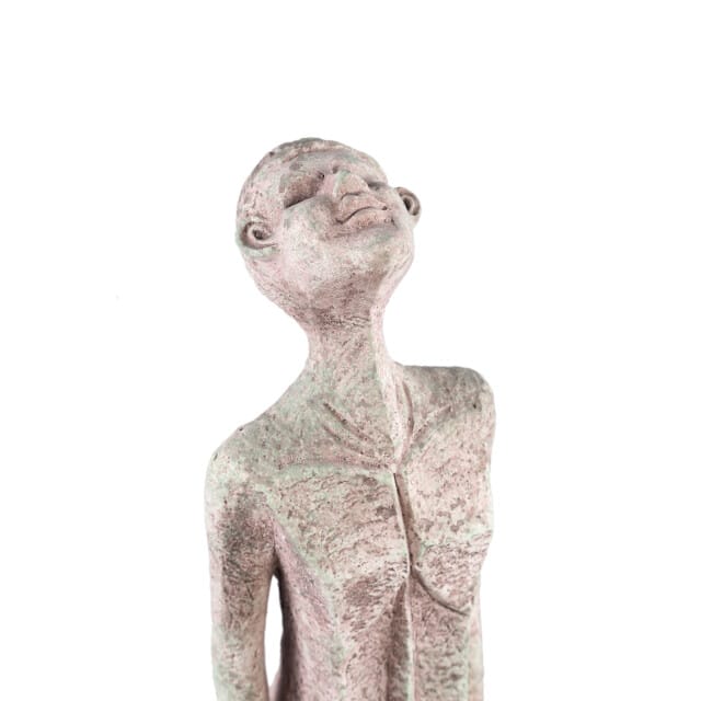 PTMD - Beeld Keiton - Grijs - 11x11x60cm