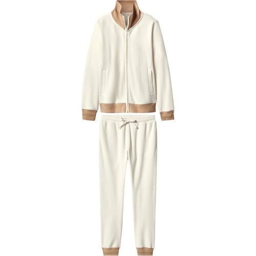 ESMARA Fleece dames huispak (wit, M (40/42))