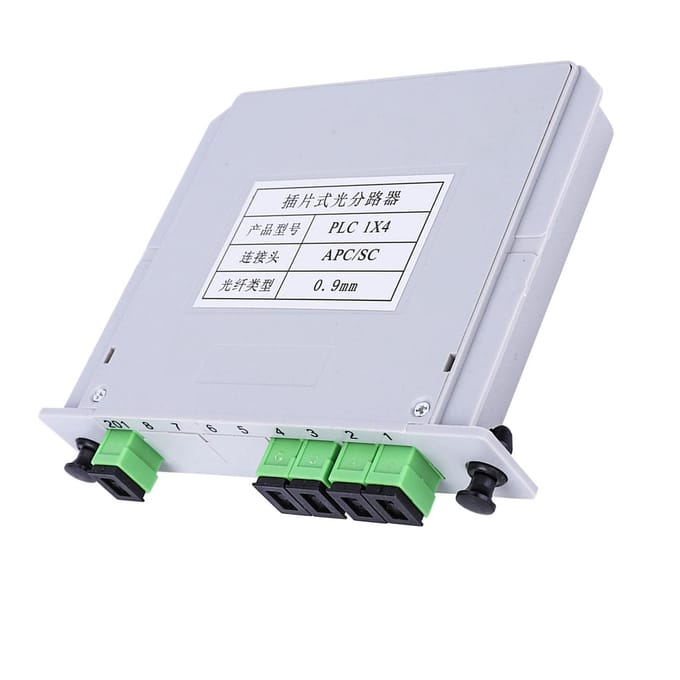 1X4 Blade Optische Splitter SC APC Single Mode PLC Optische Vezel Splitter Module