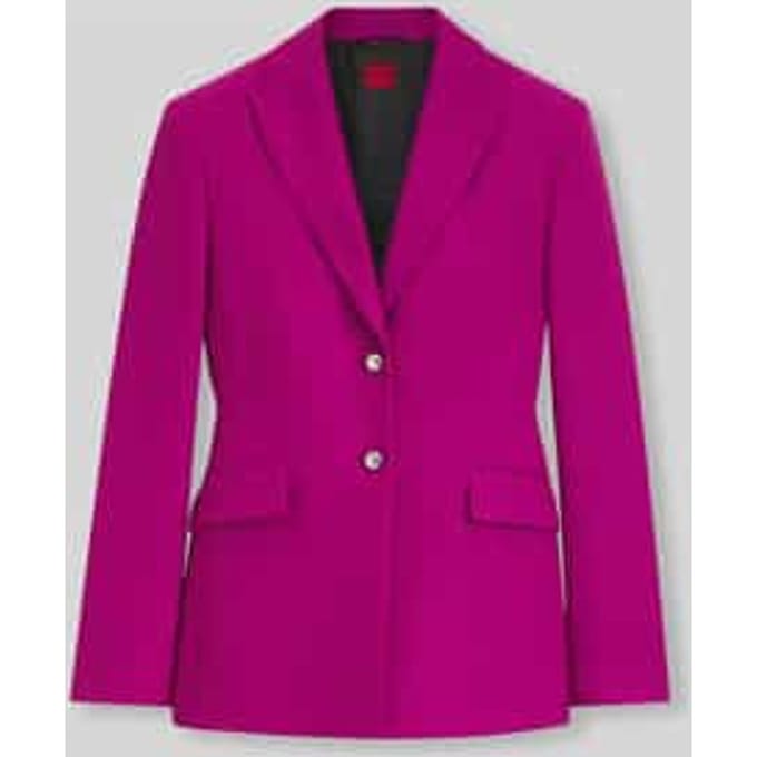 Regular fit lange blazer met viscose met model 'Asmalla'