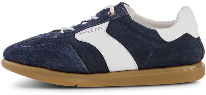 camel active Leren sneaker met flexibele zool - Maat womenswear-38 - Navy