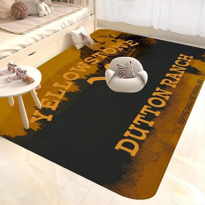 Yellowstone Dutton Ranch Badmat Antislip Absorbeert Water Lange Strook Kussen Slaapkamer Mat Welkom Deurmat 80*120cm