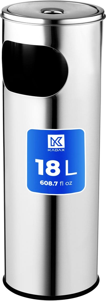 KADAX 29395 Afvalbak-asbak Roestvrijstaal K314