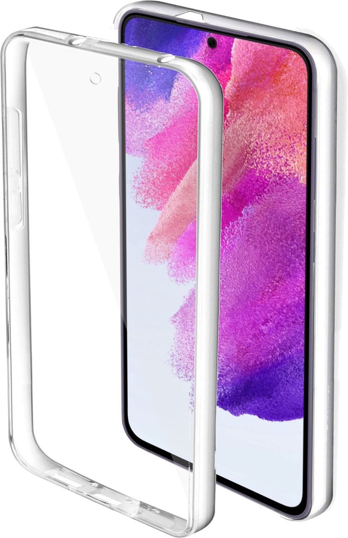 Hoesje geschikt voor Samsung S21 FE - Siliconen Screenprotector