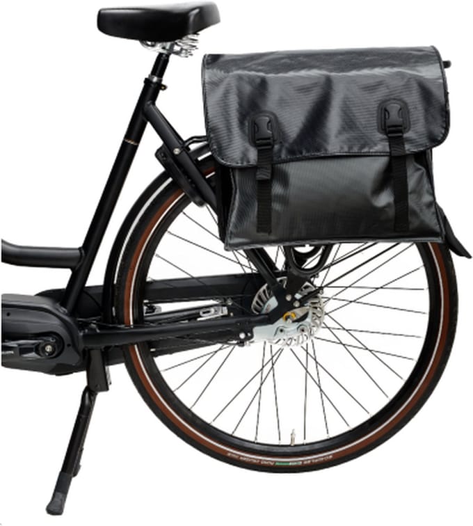 BECK Classic - Dubbele Fietsstas - Bisonyl - Zwart - 46L
