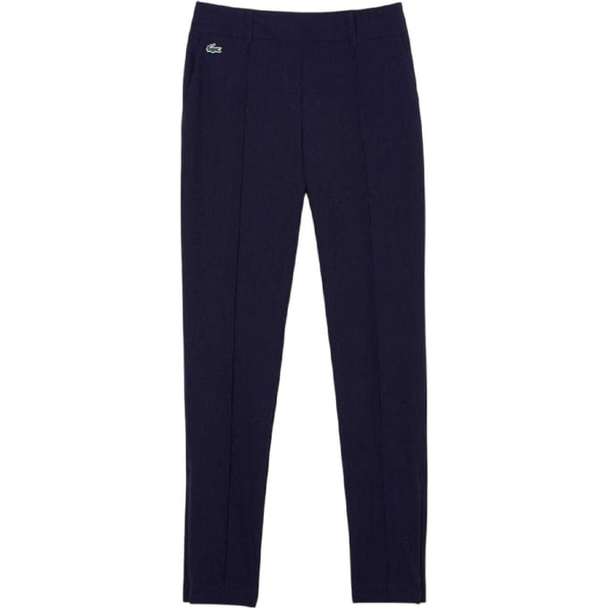 Lacoste Damesbroeken met geborduurd logo (Marineblauw)