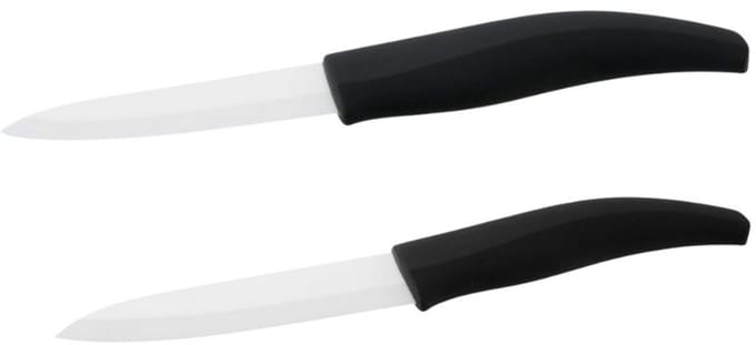 Set van 2 keukenmessen keramisch lemmet 18 en 24 cm Nirosta