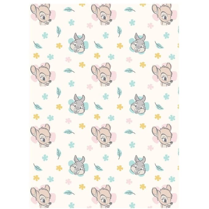 Bambi en Stampertje fleece plaid 110 x 150 cm flanel