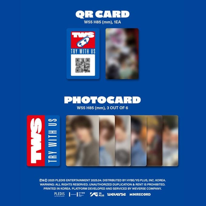 TWS - ESSAYEZ AVEC NOUS (Albums Weverse Ver.) No Weverse blue