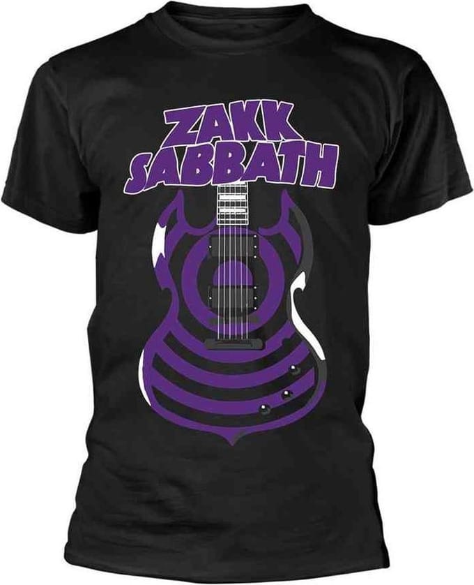 Zakk Wylde Heren Tshirt -S- Guitar Zwart