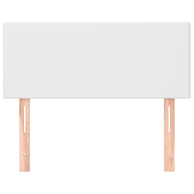 vidaXL - Hoofdbord - 90x5x78/88 - cm - kunstleer - wit