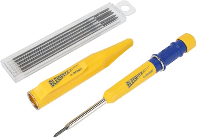 Bleispitz - Markeerstift diepe gaten - Incl navulling - Met houder